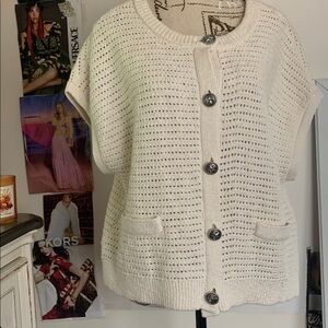 Lucky Brand Cream Knit Sweater
